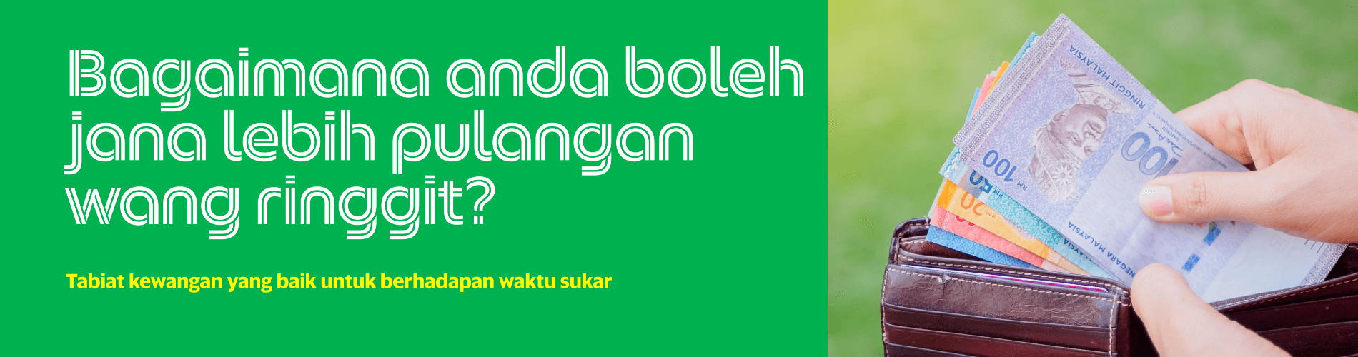 Tabiat kewangan yang baik untuk berhadapan waktu sukar